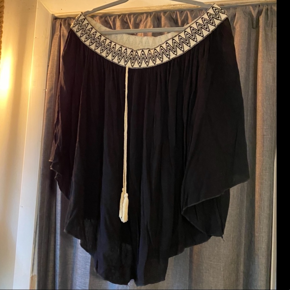 Janette Plus Aztec Off the Shoulder Top 3X
